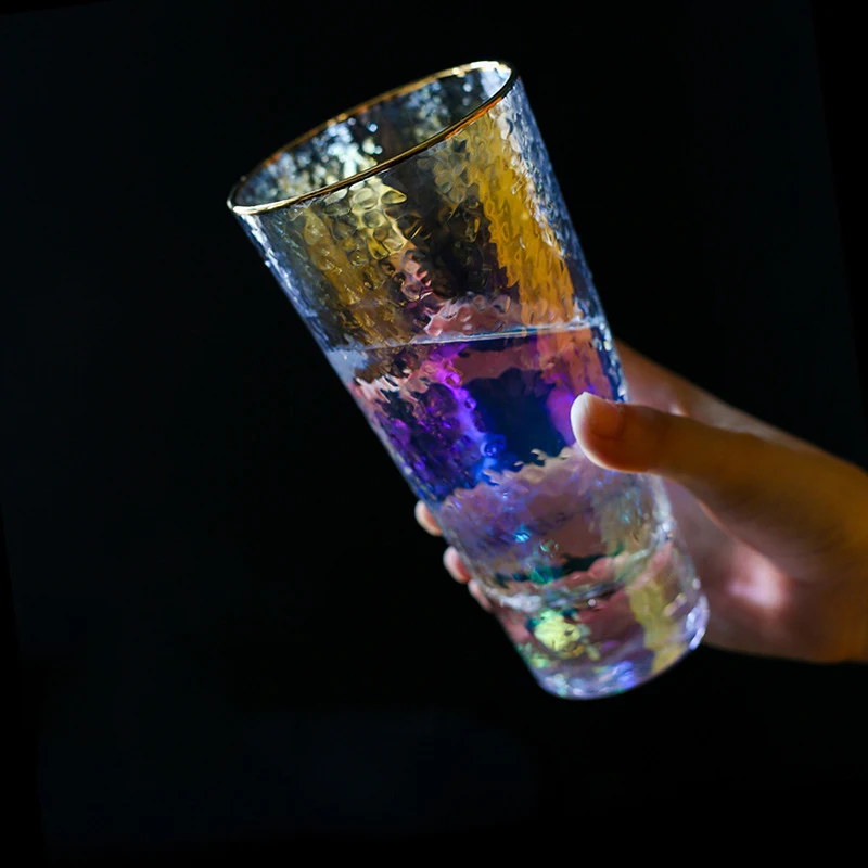 Creative Gold-plated Glass Cup Daily Water Ornaments Home Decoration Multi-Color Crafts Students Personality Gifts | Дом и сад