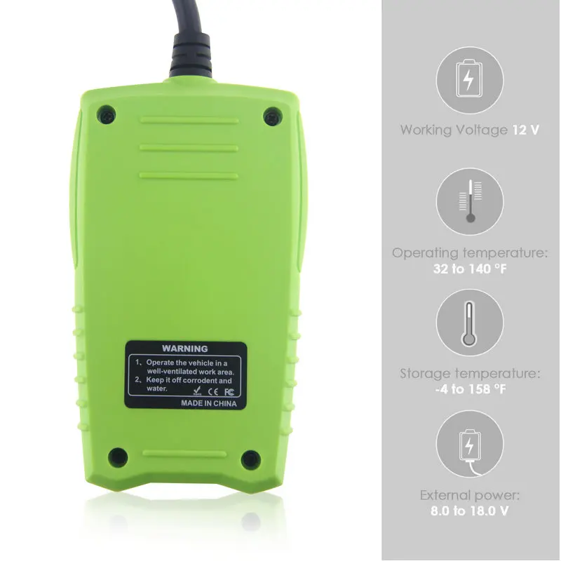 JDiag FasCheck BT-200 Авто Батарея Тестер 12V BT200 автомобиля жизни детектор Напряжение CCA