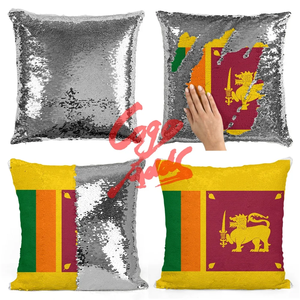 

Sri-Lanka decorative throw pillows reversible mermaid sequin pillow case cover dropshipping