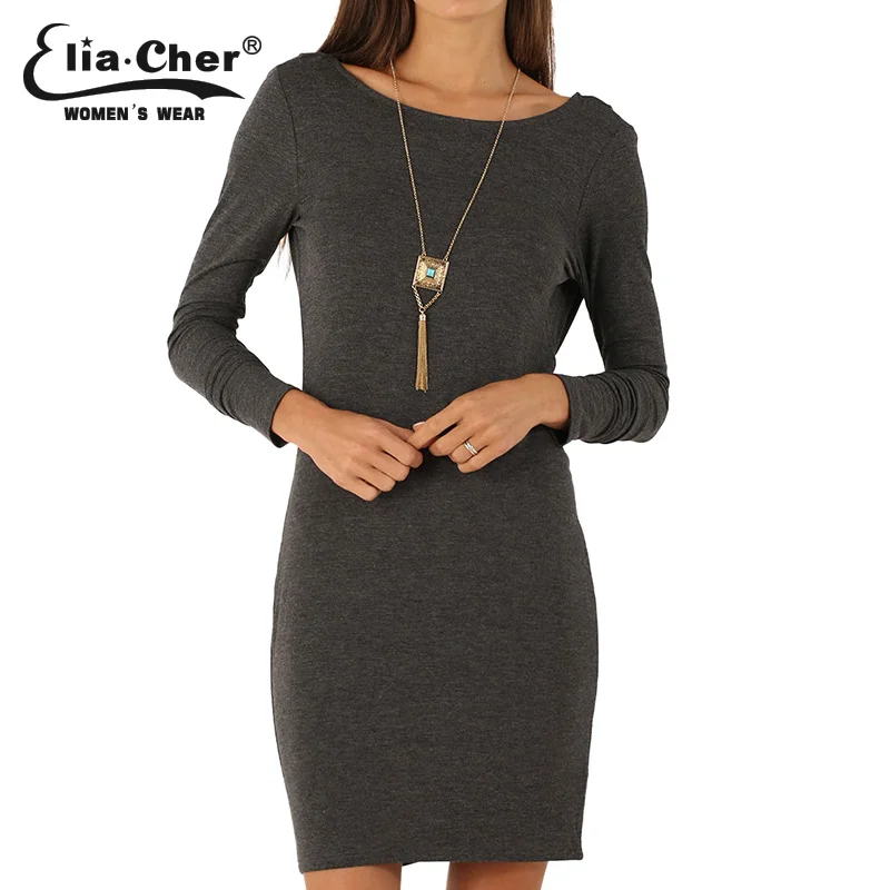 Женщины одеваются платье элиа шер марка Большой размер причинные женской одежды