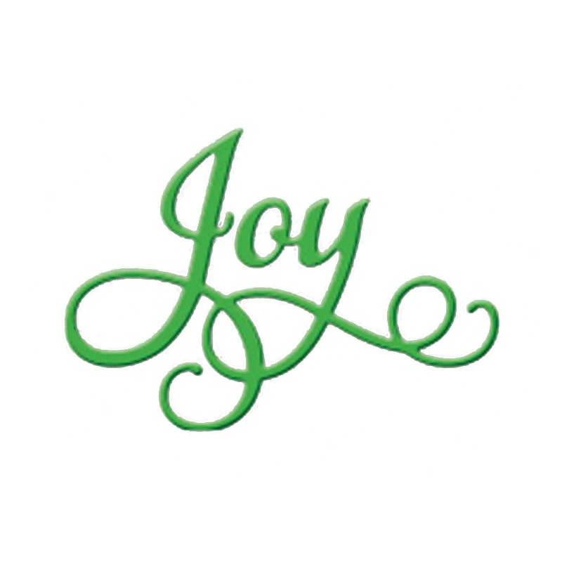 Слова Joy трафареты для резки металла DIY Скрапбукинг Фотоальбом тиснение бумажные