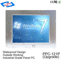 12 1 inch industrial tablet pc with 2 rj45 port intel processor touch screen panel pc intel j1900 quad core cpu fanless