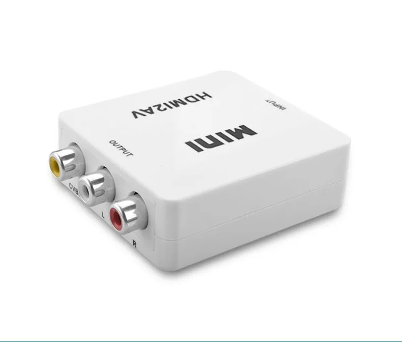 1080P HDMI в AV HDMI в RCA AV2HDMI Mini HDMI в AV конвертер сигналов для ТВ, VHS VCR, DVD записи чипсетов, показанные HDMI2AV