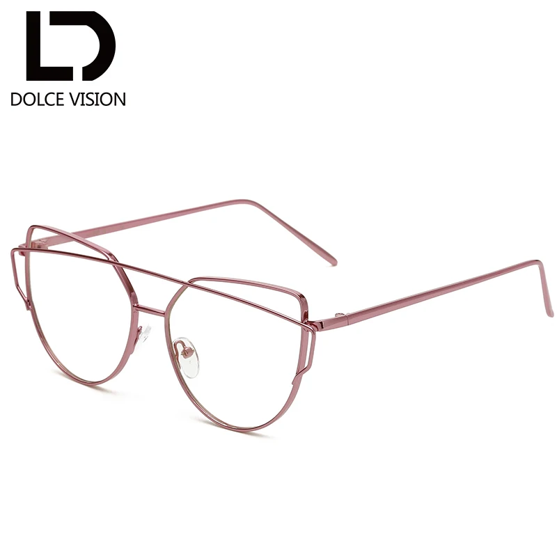 Dolce vision ретро очки формы "кошачий глаз" в рамки Для женщин Солнцезащитные очки женские бренд очки из сплава Классические оправы Солнцезащитные очки - Цвет оправы: 003