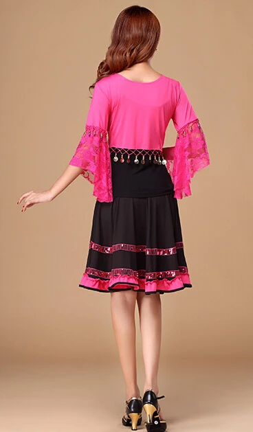 Женское кружевное платье для латиноамериканских танцев костюм танго одежда