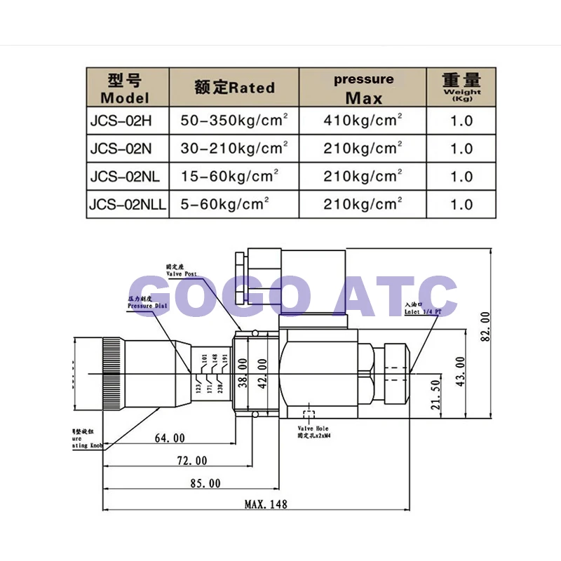 Rexroth Тип JCS реле давления JCS-02 JCD-02H/N/HL/HLL/S гидравлическая система масла |
