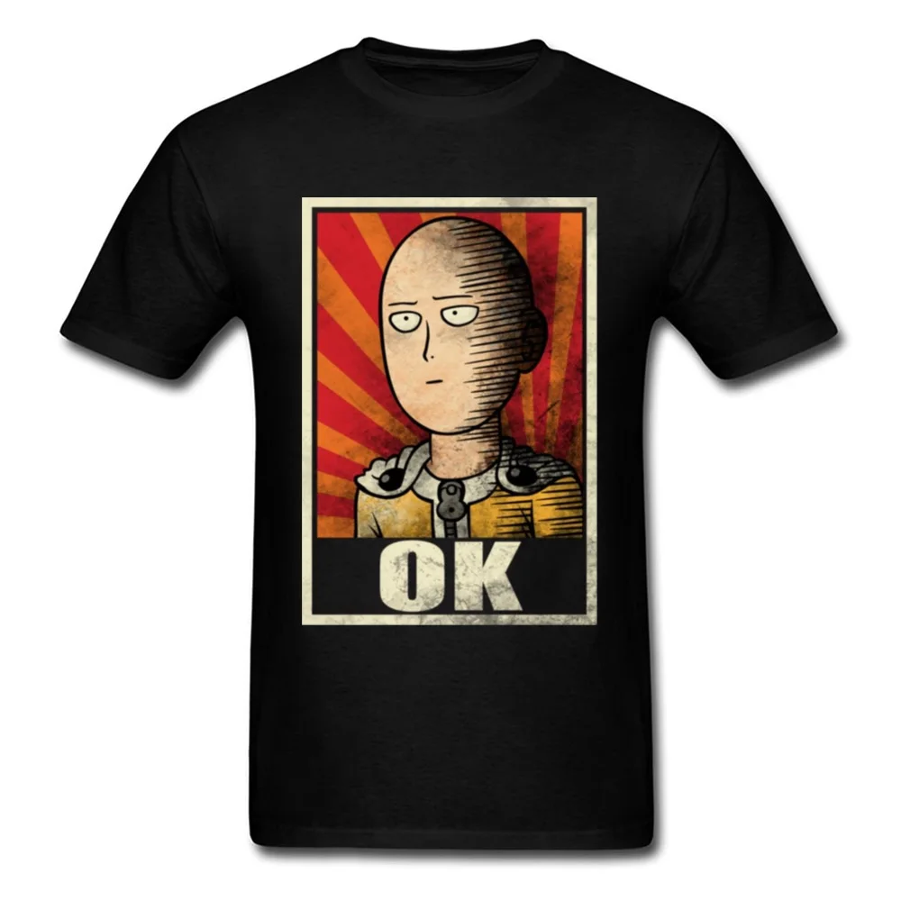 Забавная футболка 2020 Мужская Футболка One Punch Man винтажная OK Одежда Японские Аниме