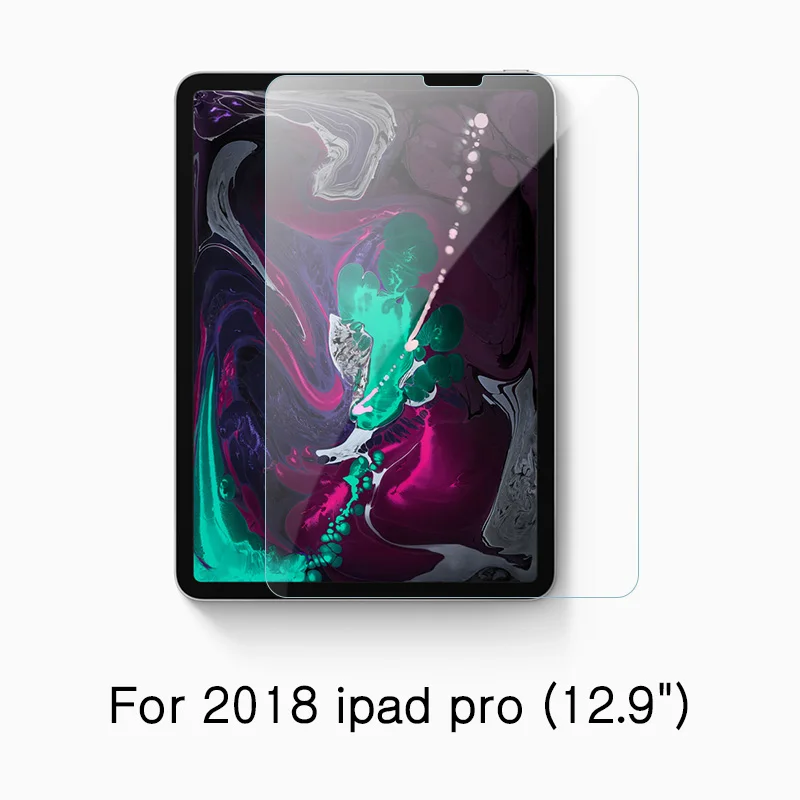 for 2018 pro 12.9 Закаленное стекло для защиты экрана для нового ipad 5 6-го поколения 9," для ipad Air Pro 10,5" 1" 12,9" 9H прозрачная пленка - Цвет: for 2018 pro 12.9