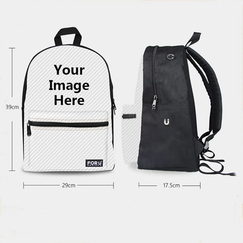 

FORUDESIGNS Women Backpack School Bag for Teenagers Girls Schoolbag Yorkshire Printing Backpacks Canvas Bagpack Women Bags
