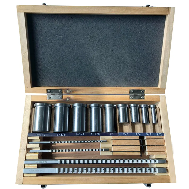 18 шт. набор ключей для HSS Groove Keyway Cutting Broaches Key Tool втулка Shim Metric 1/8B 3/16B 1/4C 3/8c станка с