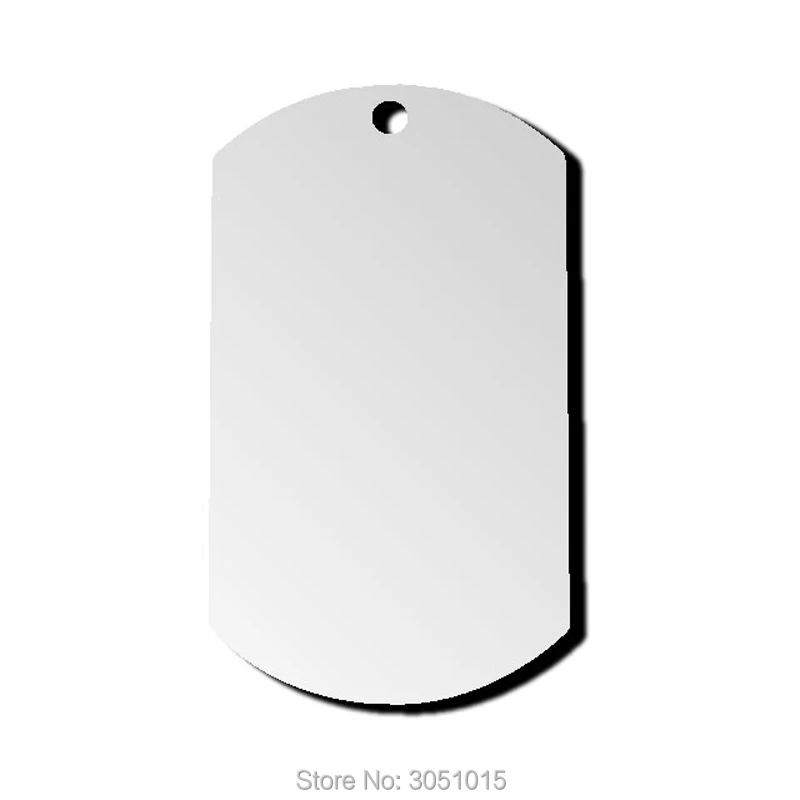 20X Персонализированная бирка для собак военная из нержавеющей стали с