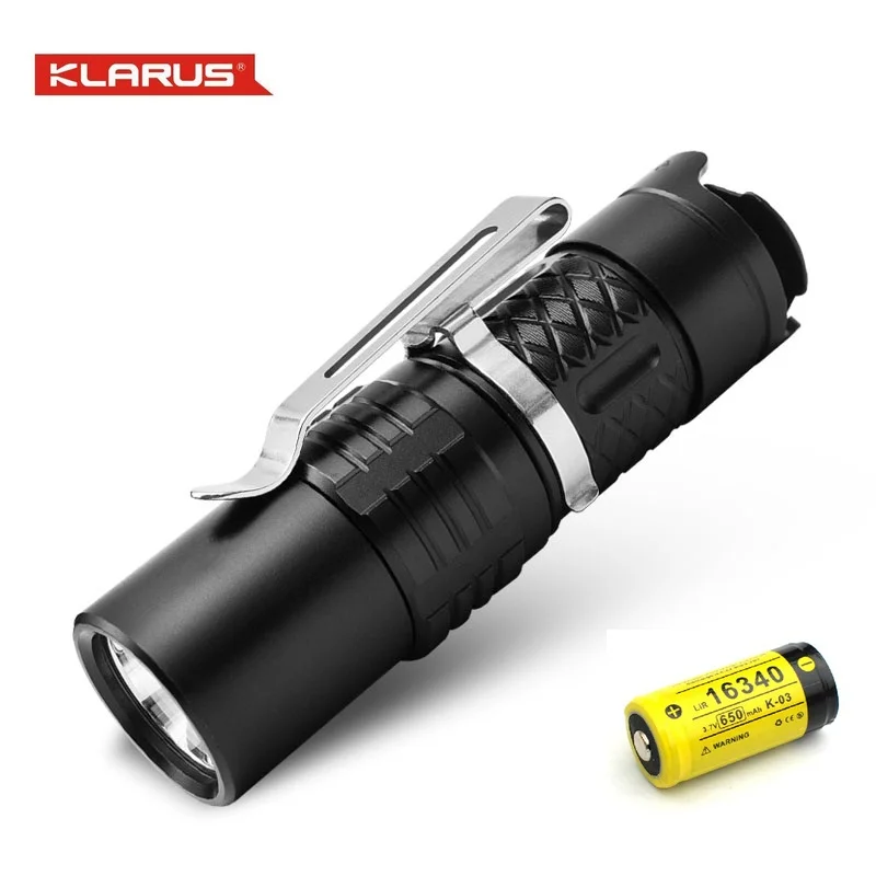 Новейший Klarus XT1C Cree XP-L HI V3 700 люмен 3 формы светодиодный светильник-вспышка Тактический водонепроницаемый светильник с батареей 16340