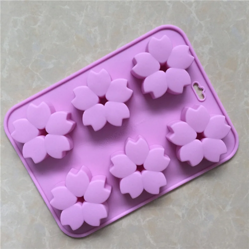 1 шт 6 цветов силиконовая форма для выпечки в форме цветка ручной работы формы