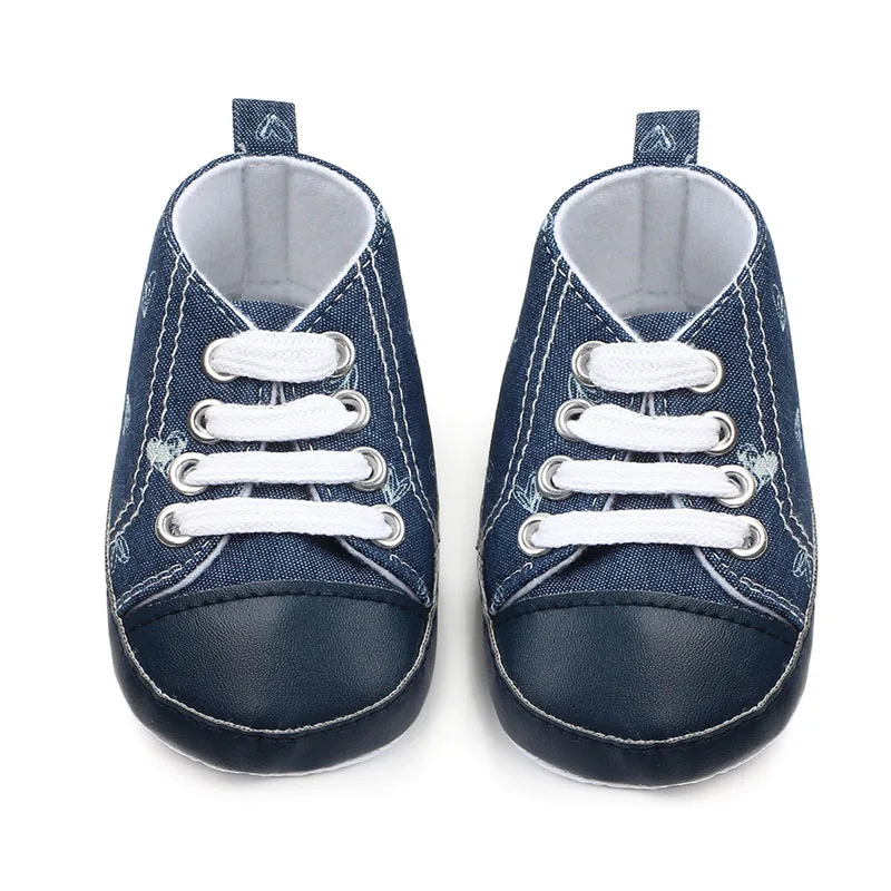 

New Canvas Baby Sneaker Sport Shoes For Girls Boys Newborn Shoes Baby Walker Infant Toddler Soft Bottom Anti-slip First Walkers