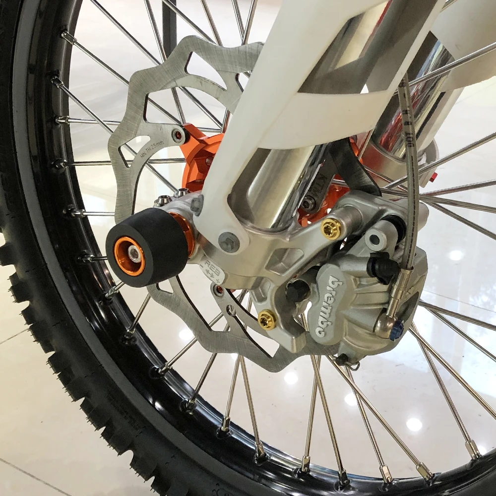 26 мм передний мост ползунок колеса вилка Крушение протектор для KTM 125 150 200 250 300 350 450 500 530 EXC SX XC XCW SXF EXCF шесть дней