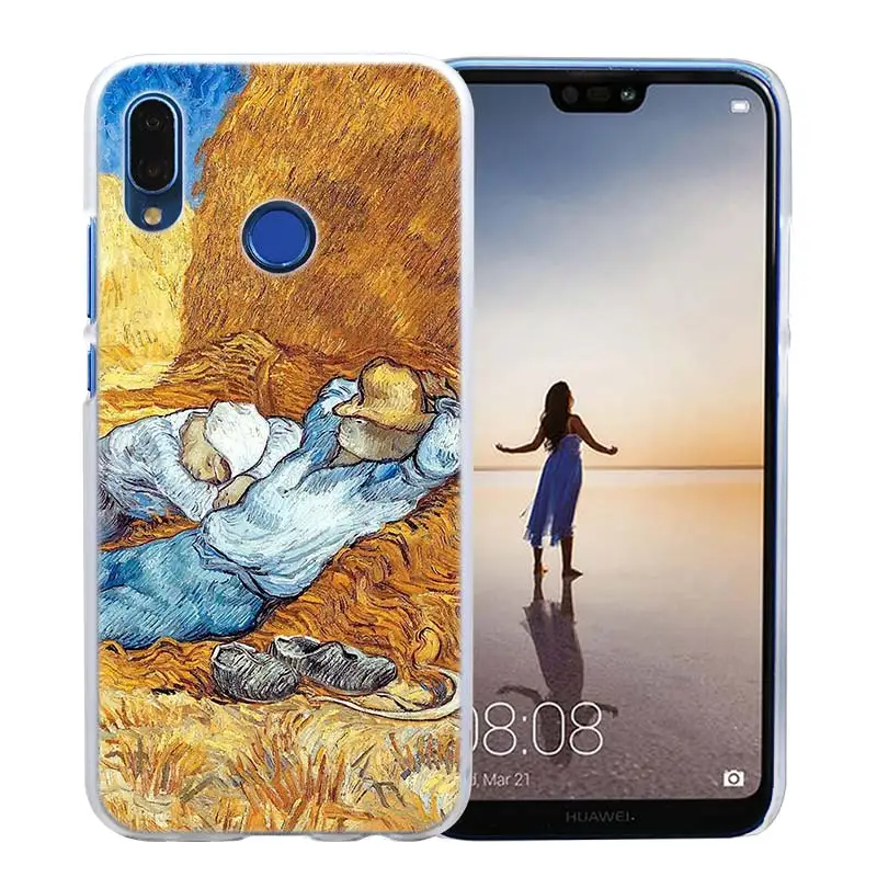 09 Чехол Sky Van Gogh для huawei P20 P Smart Nova 4 3i P30 P10 P9 P8 lite Pro mini Прозрачный жесткий чехол для телефона - Цвет: 09