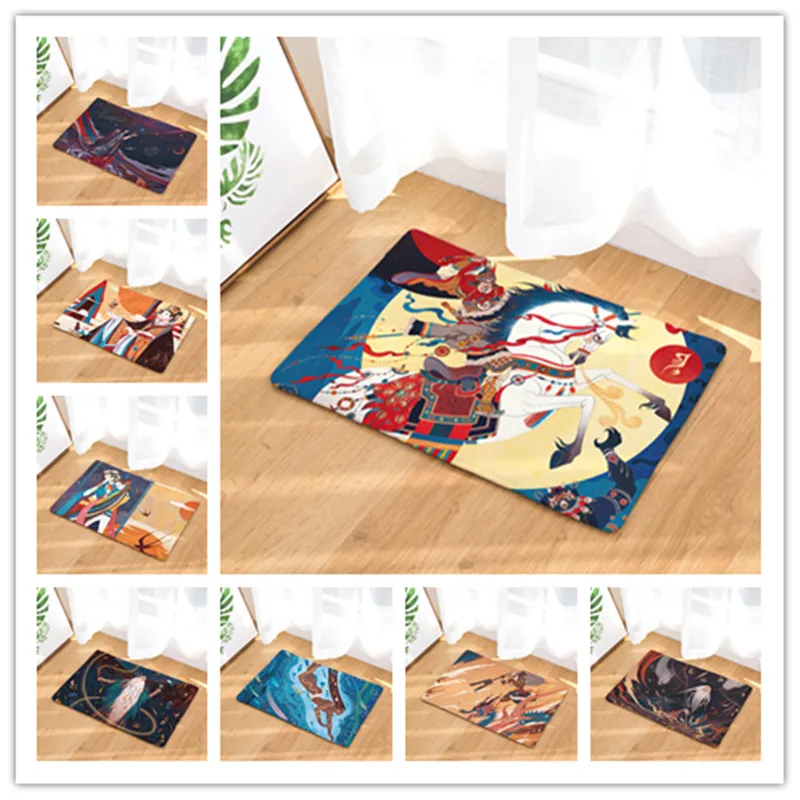 Фланелевые коврики с мифическим принтом для спальни гостиной ковры мультяшным