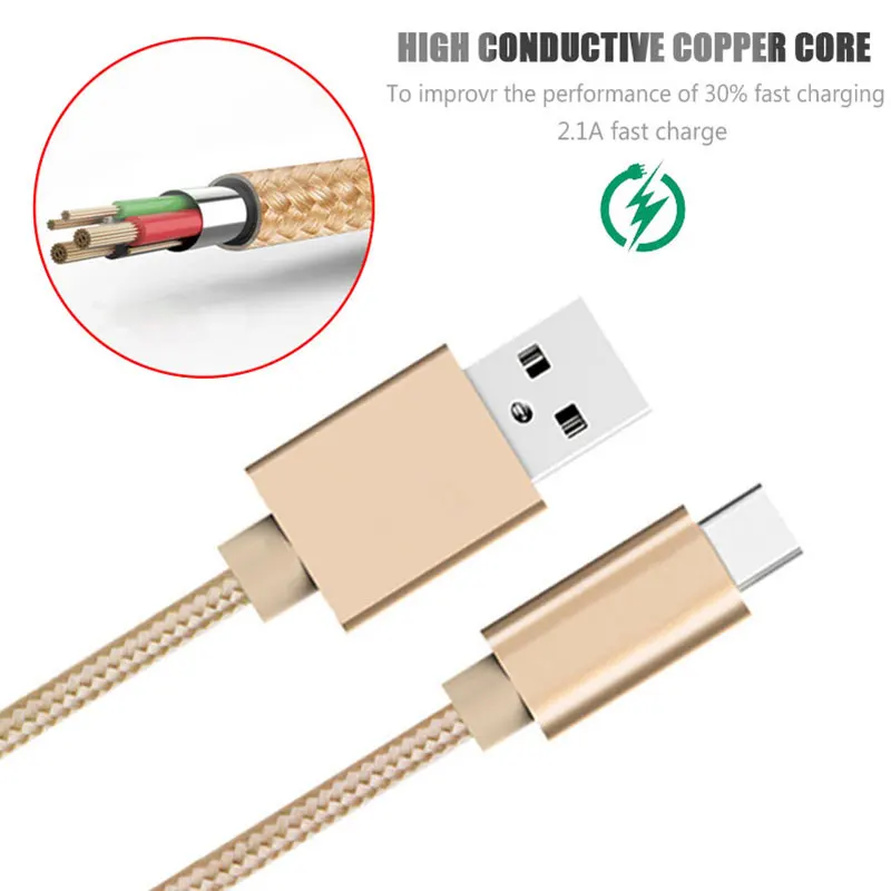 Кабель type C 2 м 1 м 25 см USB C кабель для Xiaomi Mi8 Mi9 SE huawei P20 Lite samsung S10 S10e S8 S9 type-C кабель питания