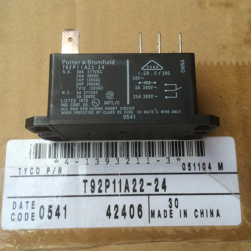 Бесплатная доставка 100% Новый оригинальный реле T92P11A22 24 DC24V 40A|Реле| |