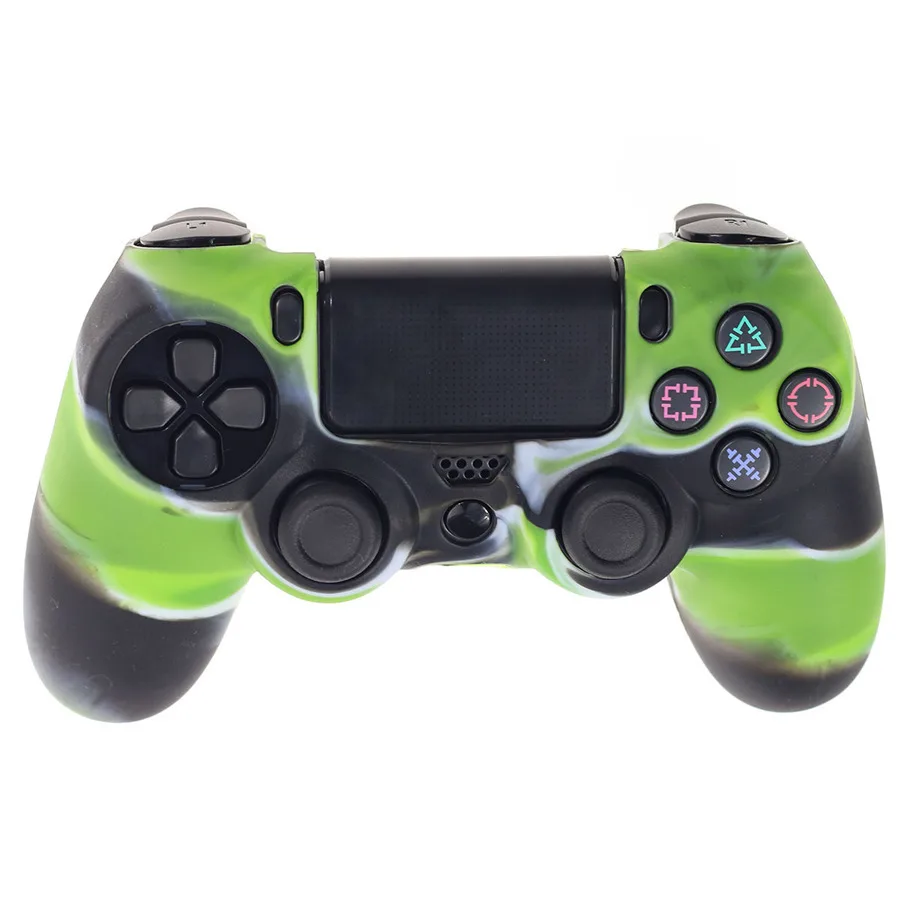 Army Green Для наклейка для PS4 чехол игровой контроллер протектор для sony Игровые приставки 4 наклейка для PS4 чехол Защитный чехол для джойстика в виде ракушки для PS4 контроллер - Цвет: Army Green