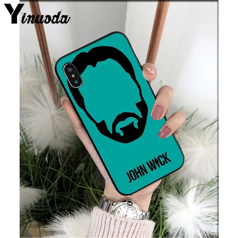 Yinuoda John Wick Black Soft Shell Phone Cover for Apple iPhone 8 7 6 6S Plus X XS MAX 5 5S SE XR Mobile Cases | Мобильные телефоны