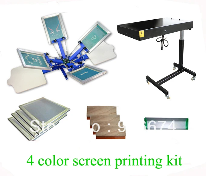 Быстрая и Бесплатная доставка! 4 цвета 2 станции шелковая ткань с флэш сушилкой