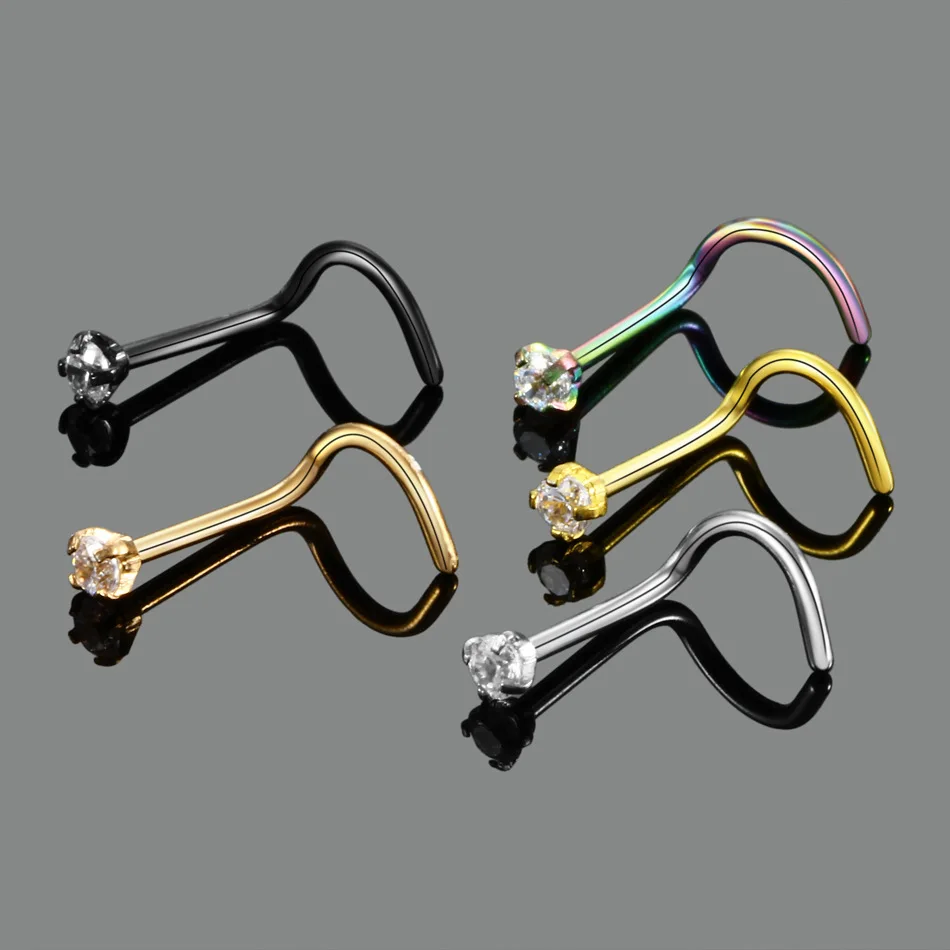 Кольцо для пирсинга носа Utimtree 5 шт./лот пикантное Ювелирное Украшение тела 20 г