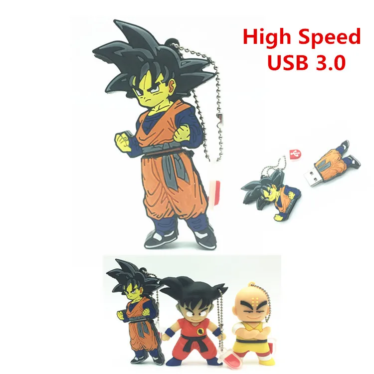 Высокоскоростной флеш накопитель USB 3 0 мультяшный 8 ГБ 16 32 64 Dragonball SON GOKU накопители