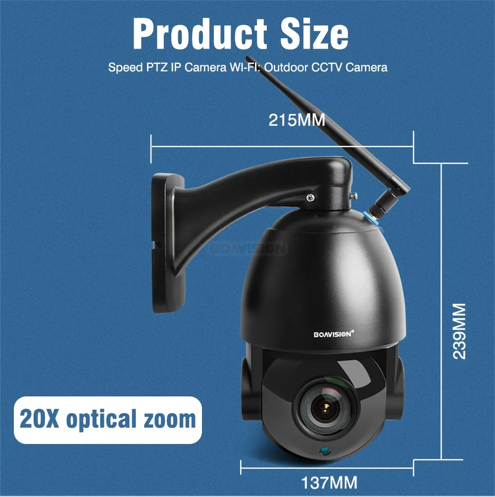 HD 1080P wifi PTZ купольная IP камера Открытый 20X оптический зум Беспроводная CCTV камера двухсторонняя аудио с динамиком Камера Безопасности s CamHi