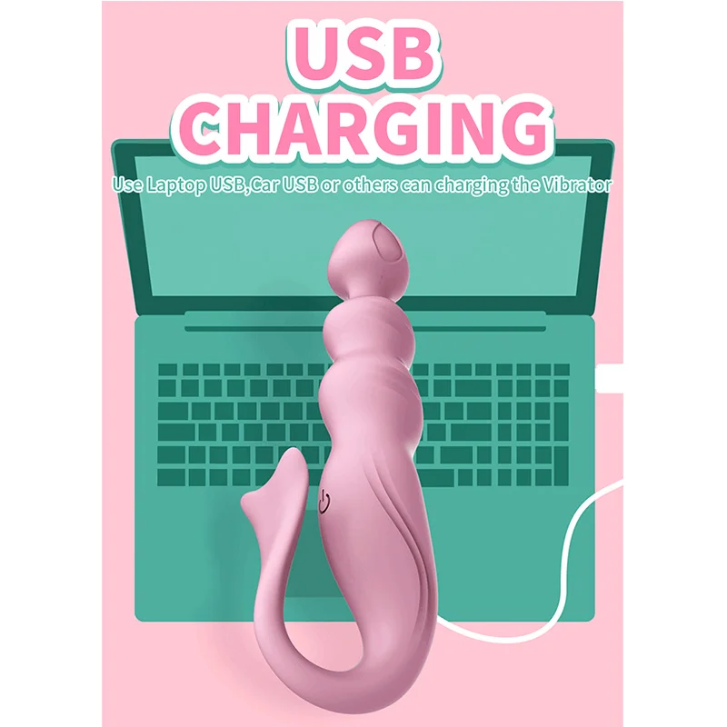 10 скоростей Вибраторы для Для женщин usb зарядки Анальная пробка взрослых массаж