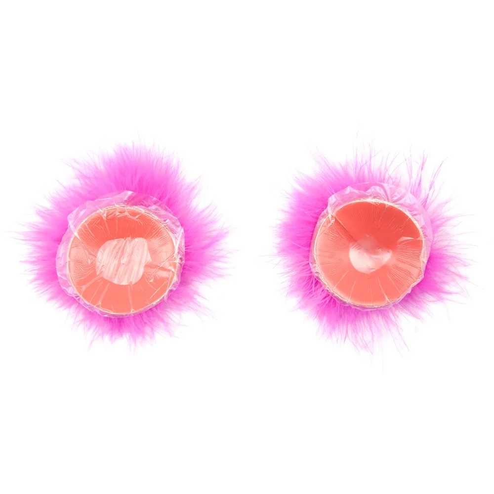 Женское нижнее белье соблазнительное с перьями и блестками розовое красное