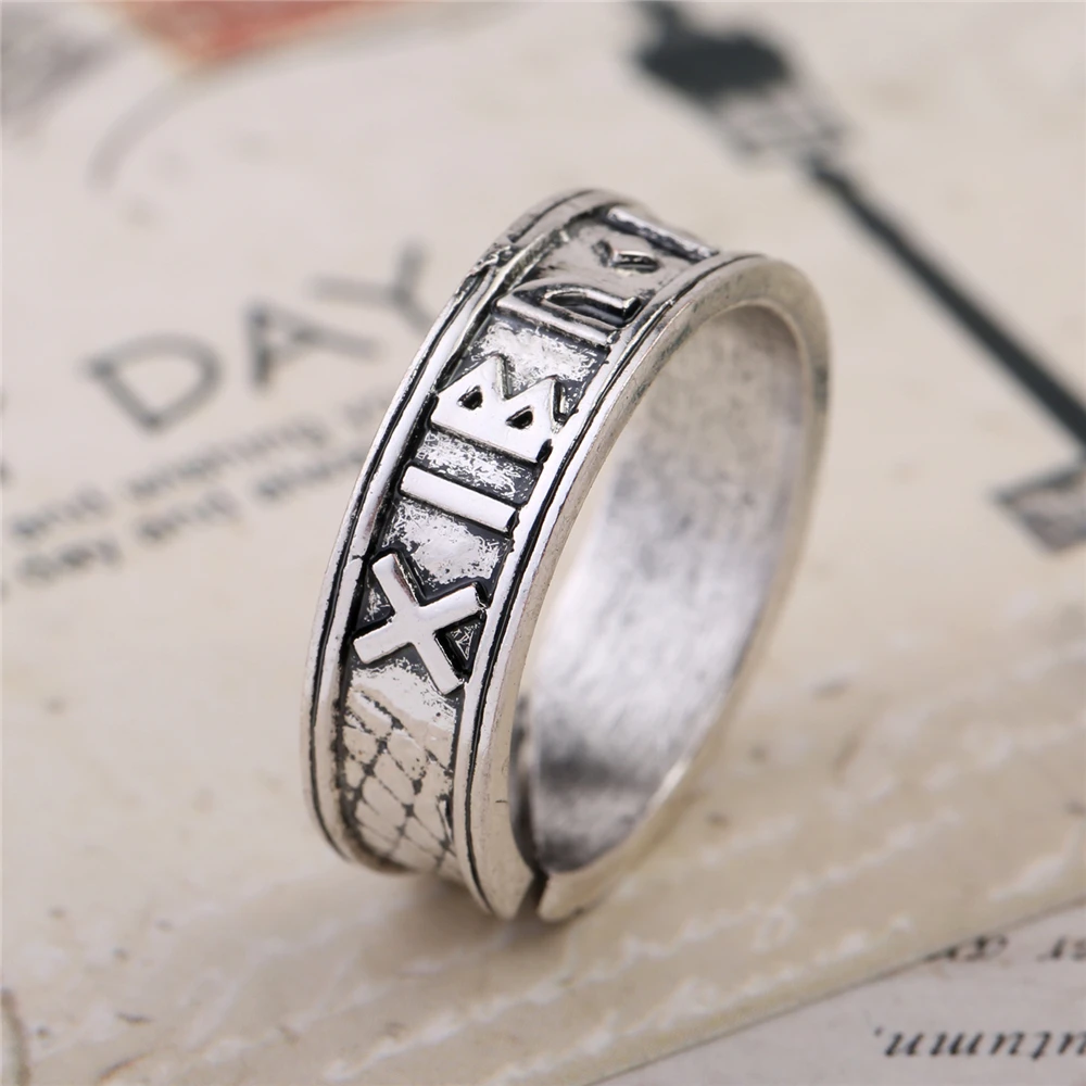Davapara античный серебряный норвежский викинг руны Wicca черный амулет Панк Винтаж