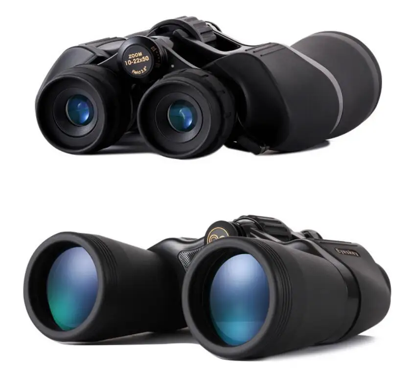 Бинокль высокой мощности Eyeskey 10 22x50 бинокль Bak4 Porro Prism с чехлом и ремешком новый