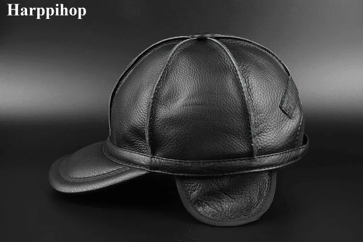 Бейсболка из натуральной кожи для мужчин и женщин регулируемая теплая Кепка