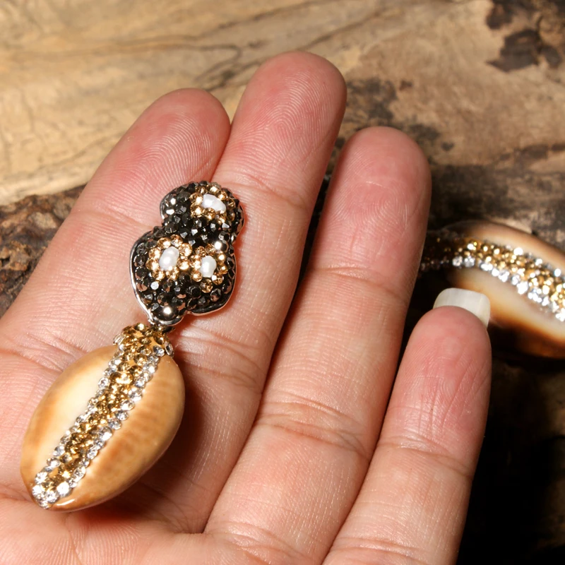 MOON GIRL Cowries, натуральный корпус, модные серьги с подвесками для женщин, Aretes, вечерние, свадебные, массивные серьги, подарок для женщин, Прямая поставка