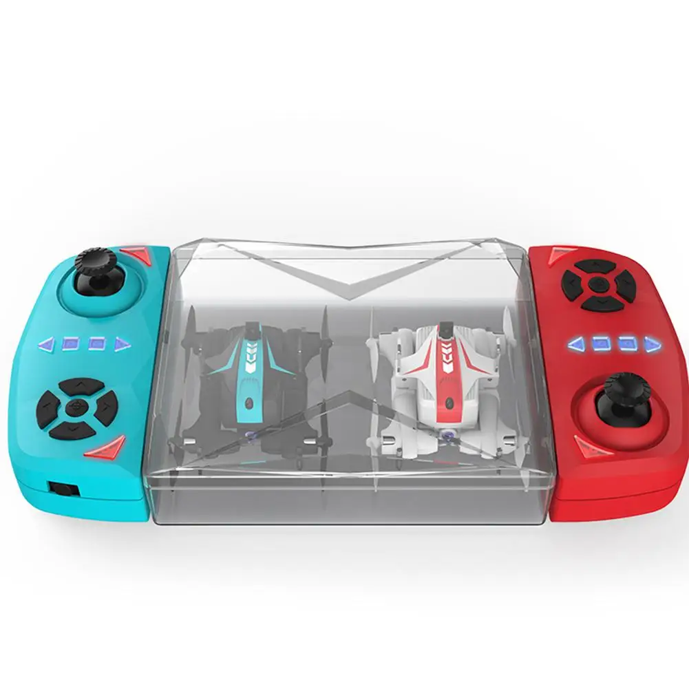 RCtown мини-Дрон инфракрасный двойной боевой RC Квадрокоптер с пультом дистанционного управления случайный цвет для детей вертолет