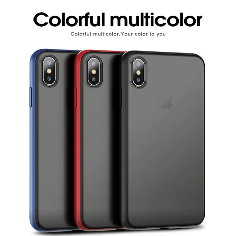 IPAKY Оригинальный чехол для iPhone XS Max XR крышка пластик + ТПУ Гибридный назад телефон