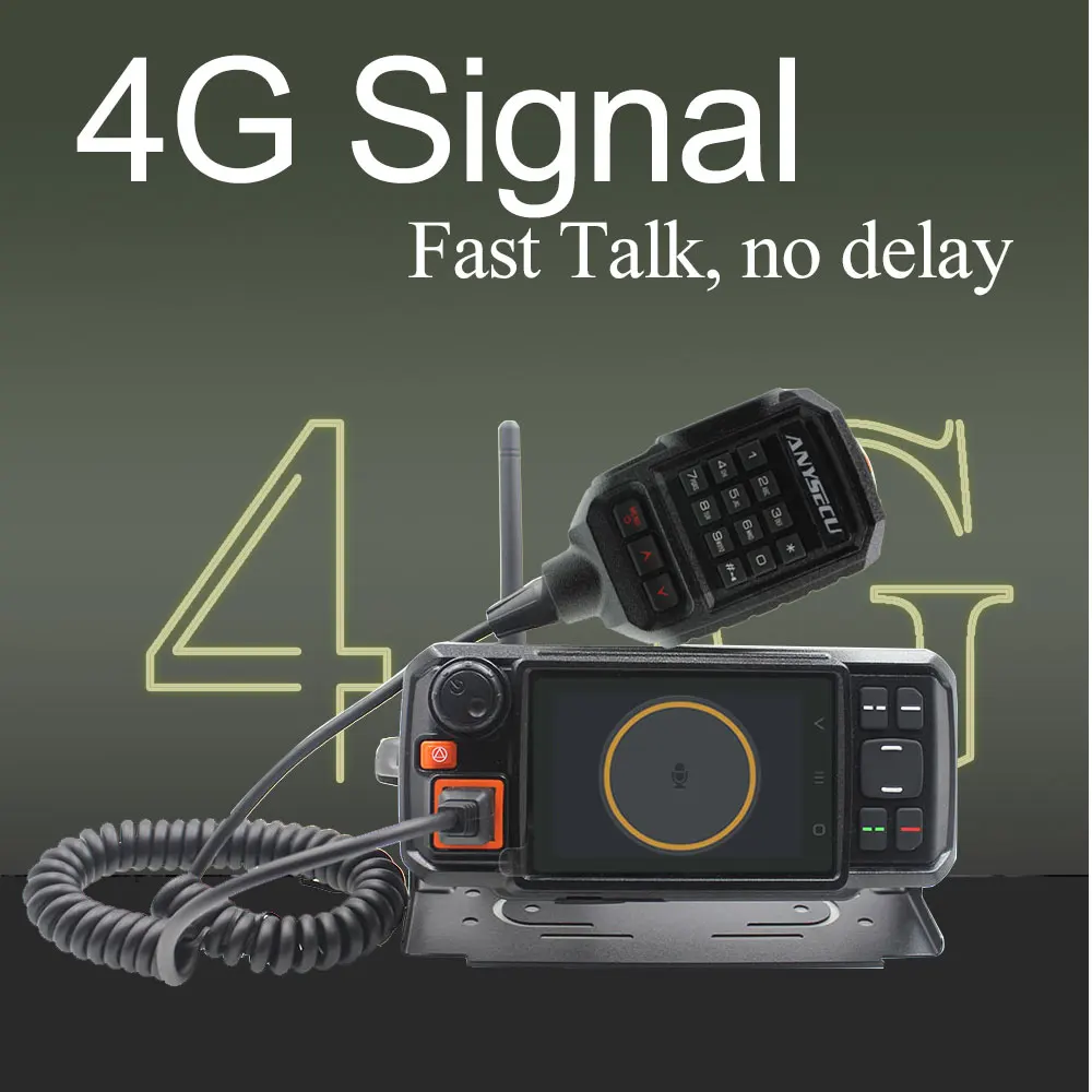 Anysecu 4G Android сетевой приемо-Передатчик gps рация SOS радио 4G POC мобильное радио Anysecu N60plus Android автомобильное Movile радио