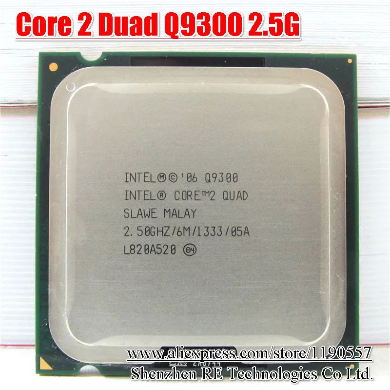 Процессор INTEL CORE 2 QUAD Q9300 5 ГГц 6 Мб кэш FSB 1333 процессор для настольного ПК LAG 775 |