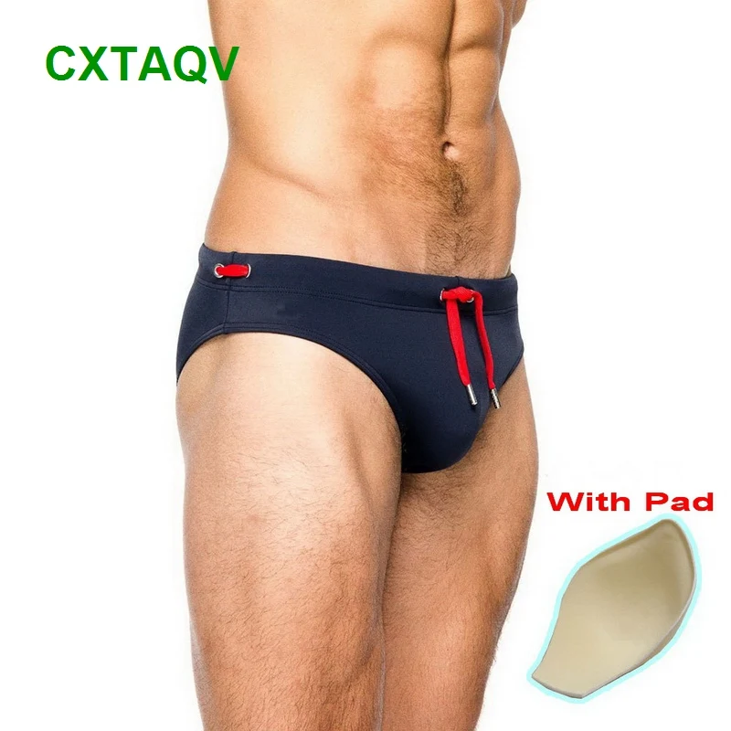 Новинка 2019 сексуальный мужской купальник бикини с эластичным поясом однотонные