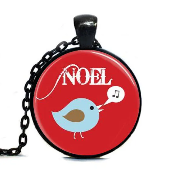 4 цвета бесплатная доставка рождественское ювелирное изделие птица ожерелье Noel