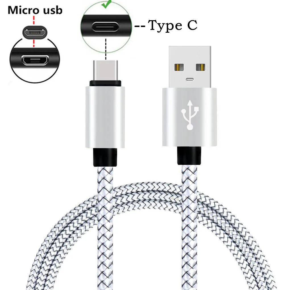 Кабель Micro USB типа C для Samsung Galaxy A50 J5 Neo A6 J8 A7 A5 2017 A3 2016 S8 S7 S6 edge 5 В 2 1 А|Зарядные
