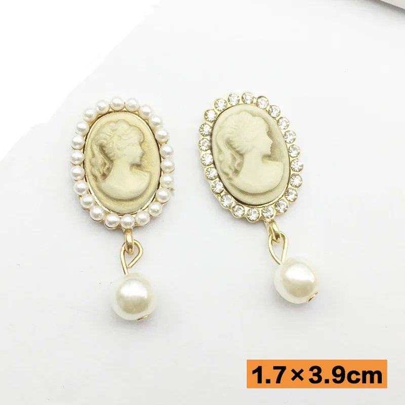 

Free Shipping Wholesale 50pcs/lot 17x39mm Rhinestone Flatback Button For Hair Flower Wedding Invitation DIY Button ZIJE005