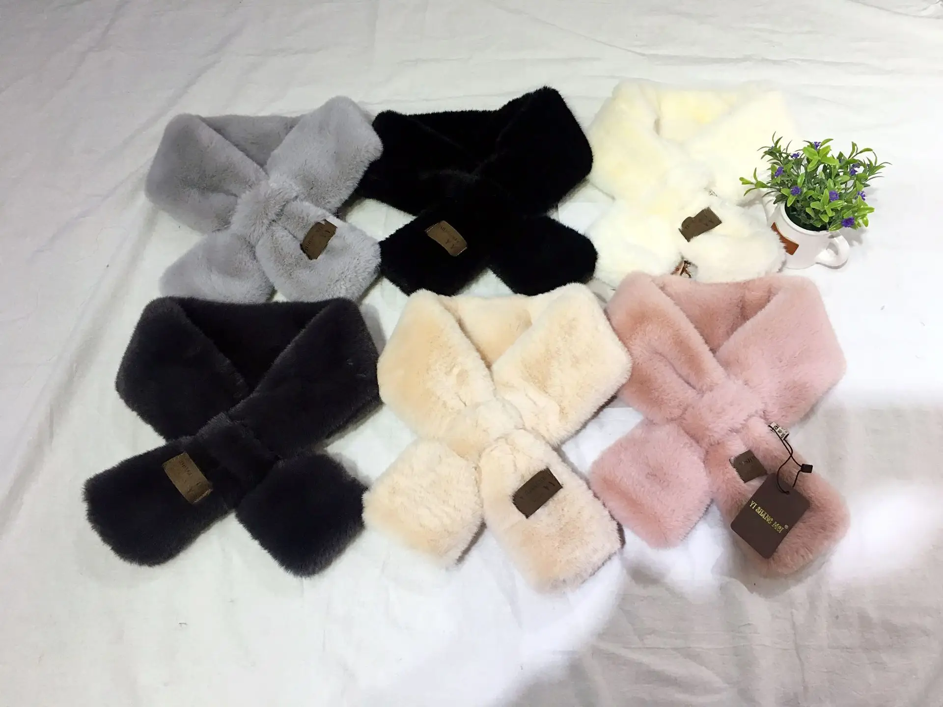 2018 Imitation Mink Fur Scarves Men Women Winter Warm Hair Collar Students' Fake Lovers' Leisure |