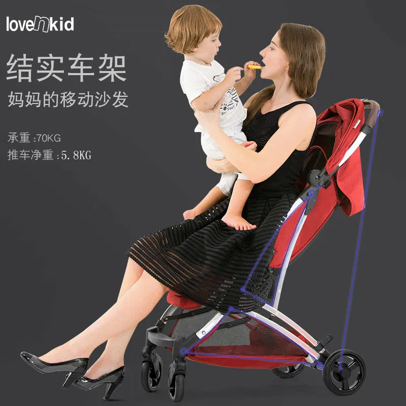 2019 новейшие детские коляски может сидеть полулежа Складная Лампа ультра