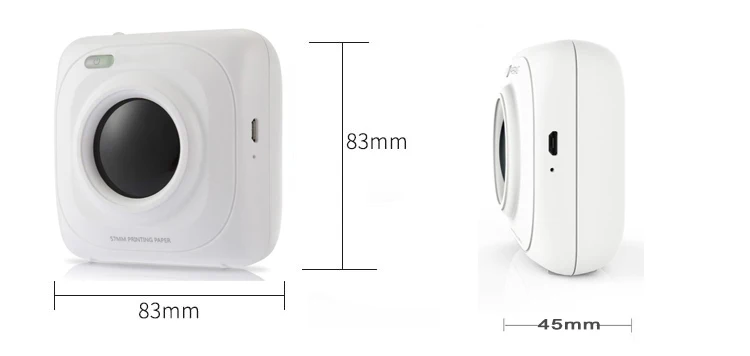 PAPERANG мини фотопринтер портативный термальный Bluetooth принтер для Android IOS мобильный телефон
