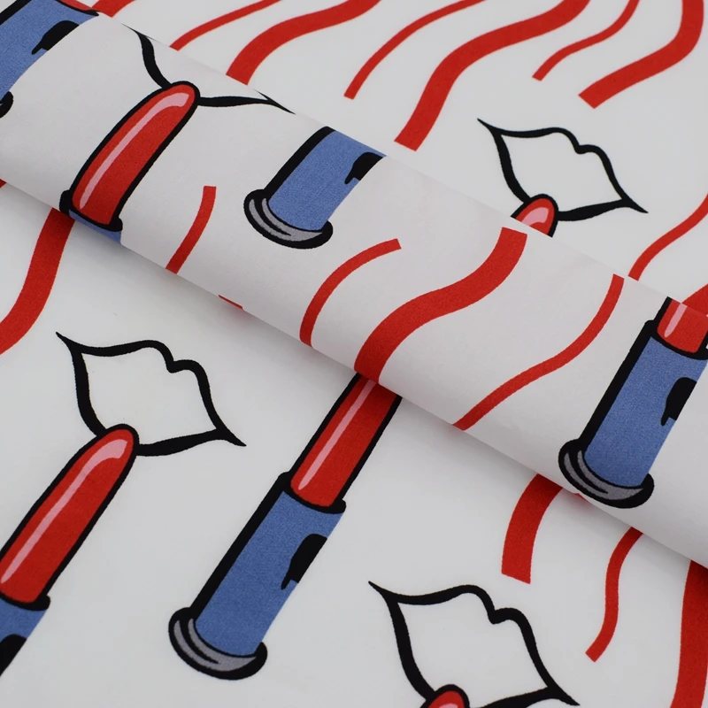 2018 новая волнистая помада реактивное окрашивание ткань из чистого хлопка для