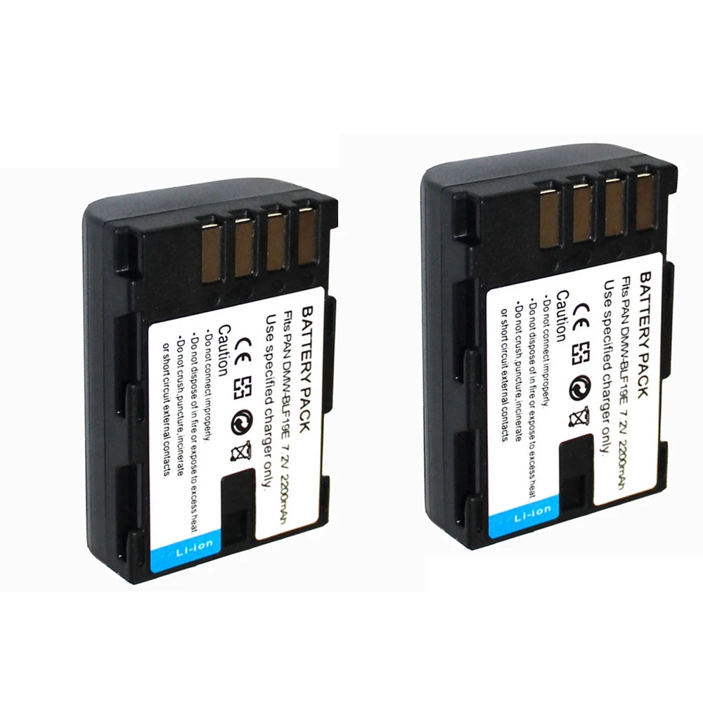 Аккумуляторные батареи для камеры 2 шт. фотоаппарата Panasonic | Электроника