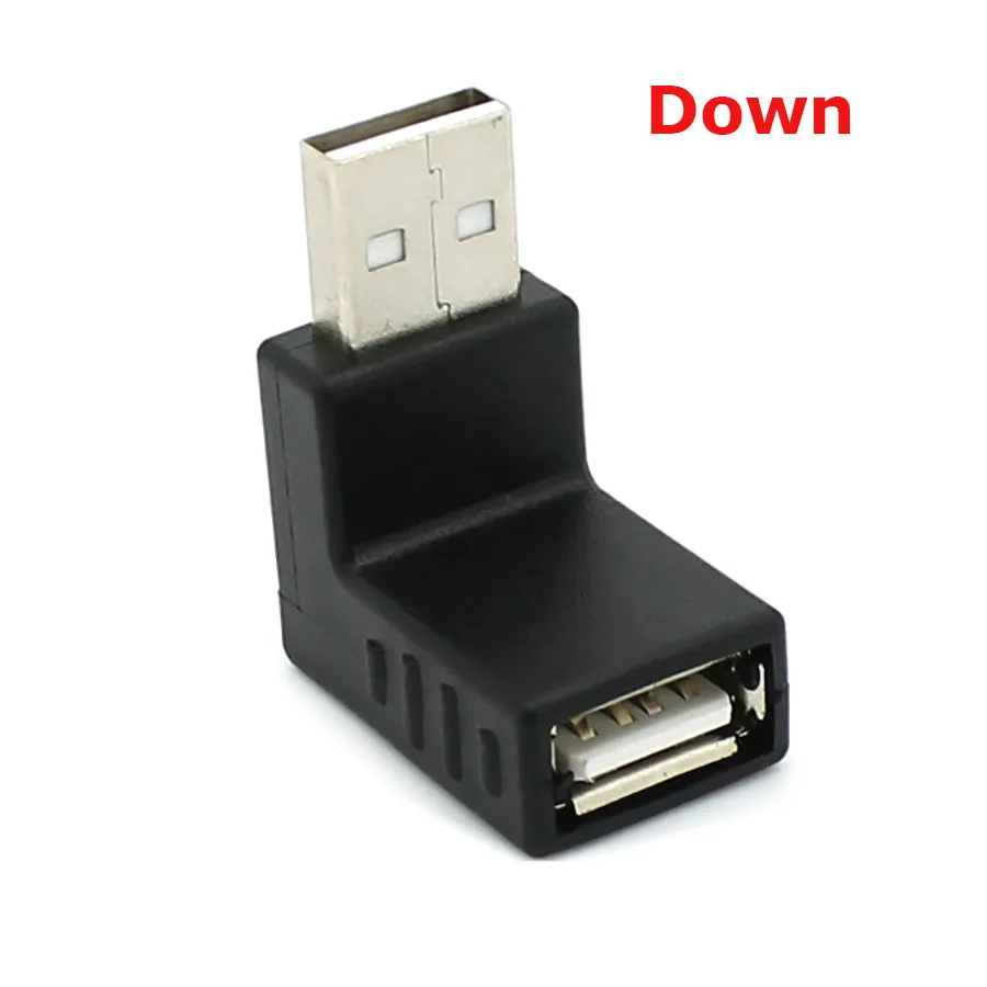 2 шт. USB Мама к мини usb папа 90 градусов под прямым углом левым OTG адаптер для