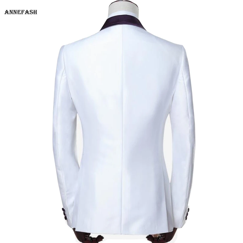 Изготовленный на заказ мужской костюм для жениха облегающий Мужской Шелковый